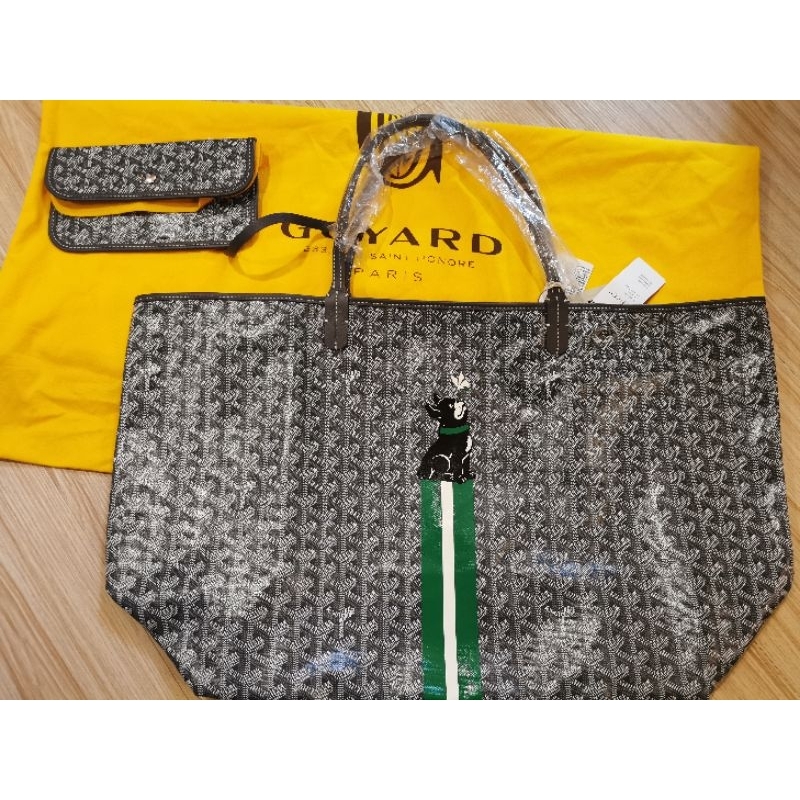 2024 Goyard 托特包 灰色 GM 手工法鬥彩繪版