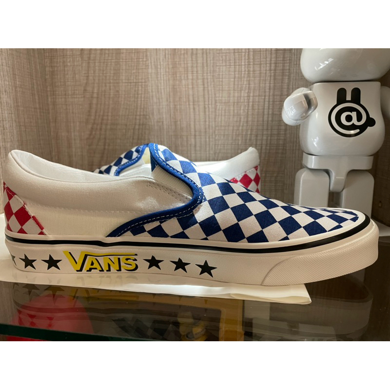 VANS CLASSIC SLIP-ON 98 DX藍白格子帆布鞋