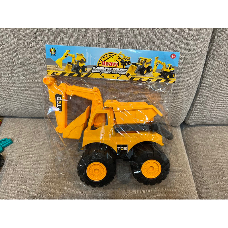慣性挖土機 工程車 滑行工程車 挖土機玩具 滑行挖土機 約30公分