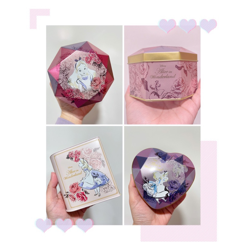 日本松風屋 迪士尼 愛麗絲夢遊仙境 巧克力鐵盒（共3款）