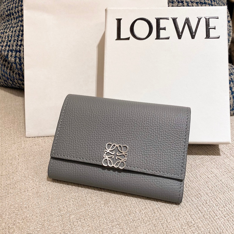 LOEWE 錢包/短夾 瀝青灰（二手/正品）