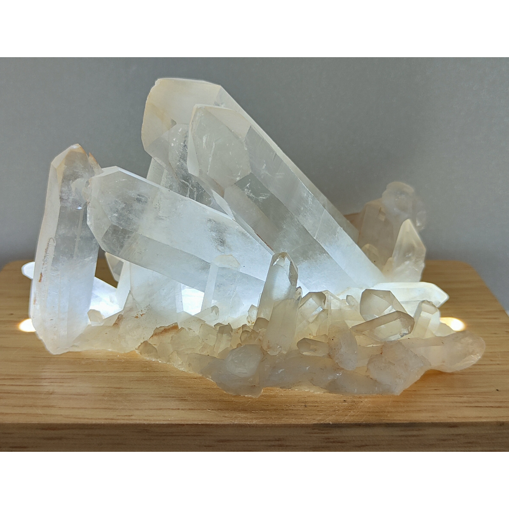 白水晶 天然白水晶簇 馬達加斯加黃皮水晶簇 天然水晶 消磁淨化 擺件 原石 原礦