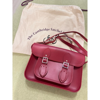 （免運）The Cambridge Satchel Company 英國劍橋包 勃根地紅 11吋