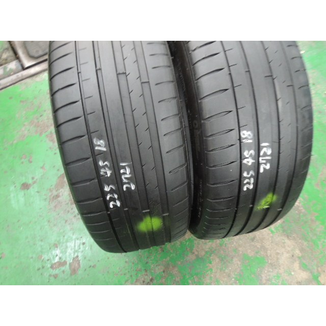 日興隆中古胎  Michelin米其林 PS4 ZP 225/45/18 紋路深 2條