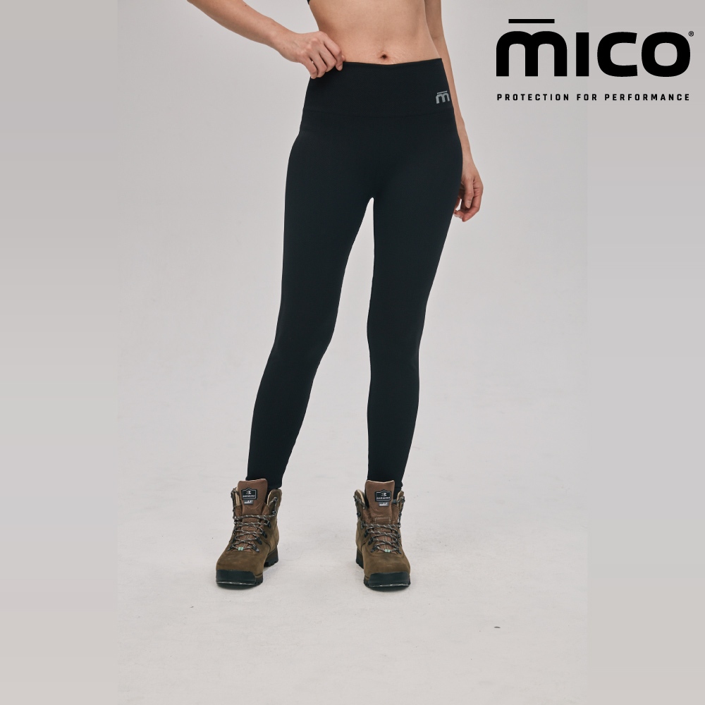 MICO Workout系列 女無縫中腰彈性貼身運動長褲 PA478 / 排汗快乾 保暖透氣 保暖內搭
