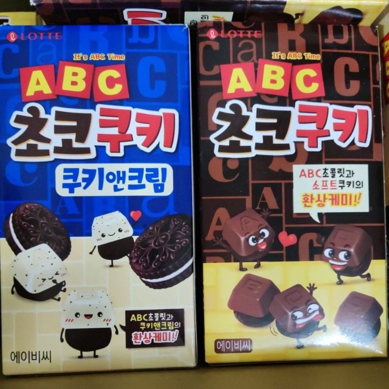 韓國 🔥LOTTE 樂天ABC字母香草禾巧克力43/50g