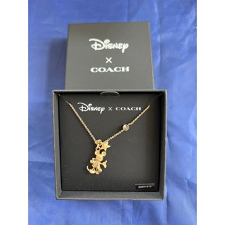 COACH Coach×Disney 100th 迪士尼限量米奇項鍊禮盒組全新