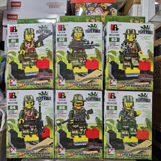 越南大戰 積木 人偶 非 LEGO 可相容 LEGO 一套 6盒