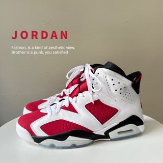 [全新] AIR JORDAN 6 RETRO "Carmine" 白胭脂紅卡門老屁股AJ6 VI 6代 US9.5