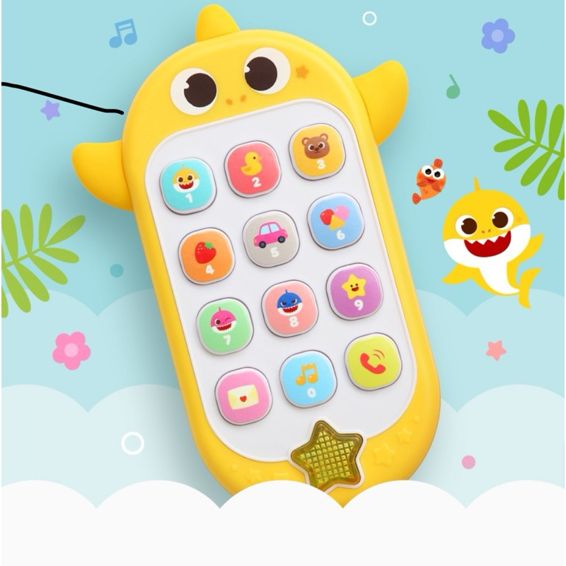 預購 pinkfong 碰碰狐 音樂手機玩具 鯊魚寶寶音樂手機玩具 babyShark手機 兒童手機 收集玩具 玩具