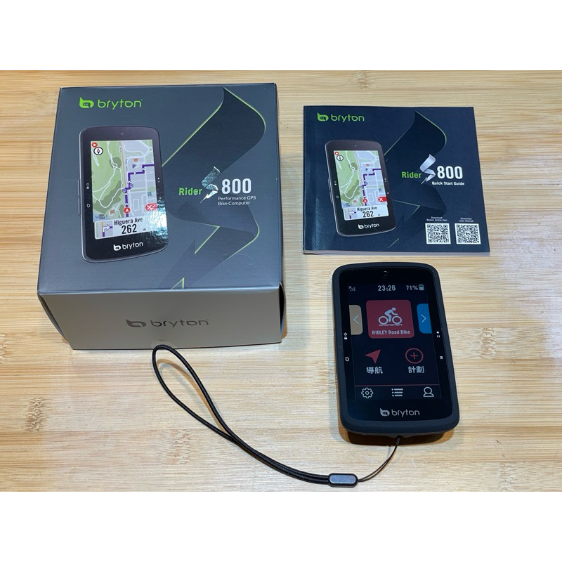 【全新未用】Bryton Rider S800E GPS自行車錶 含鋁合金支架、保護套、保護貼(3.4吋大螢幕）
