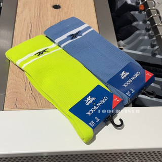 REEBOK CLASSICS TAILORED SOCKS 中筒襪 休閒長襪 運動襪 訓練 休閒 螢光黃 H18865