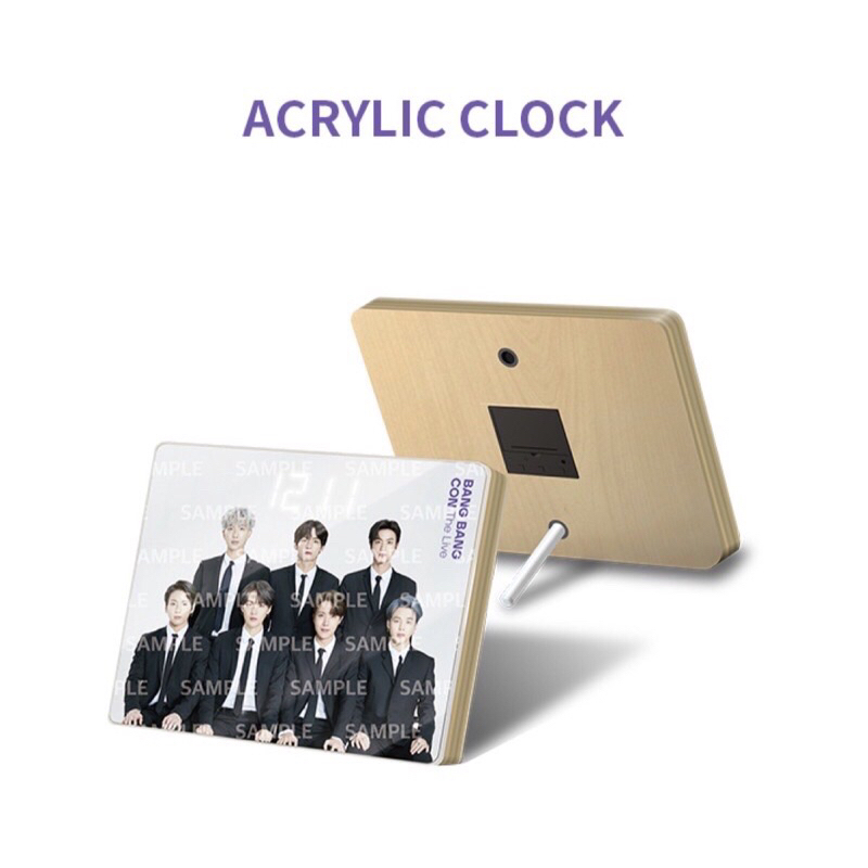 BTS BANG BANG COM ACRYLIC CLOCK 防彈 BBC 壓克力時鐘 家族相框Photo Frame