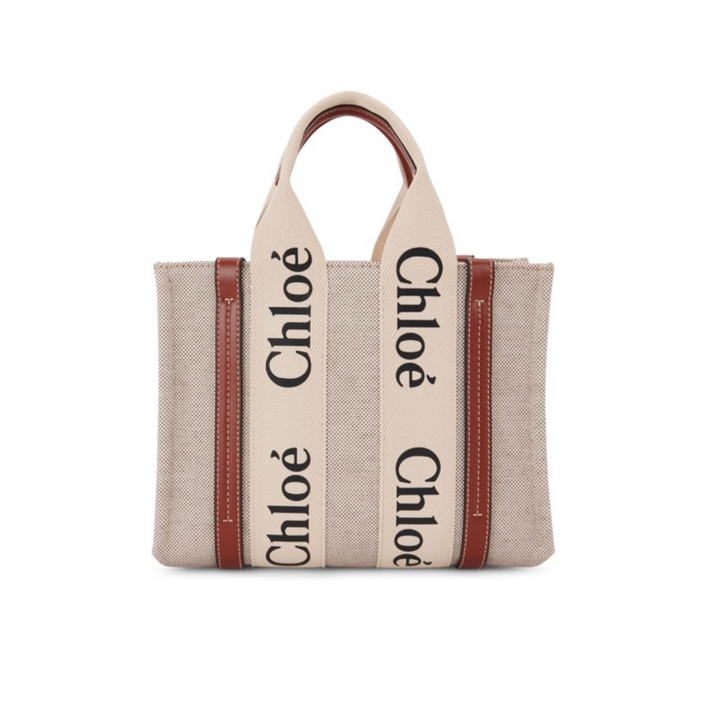 24S正品購入 Chloe woody tote bag 小號 帆布托特包 現貨