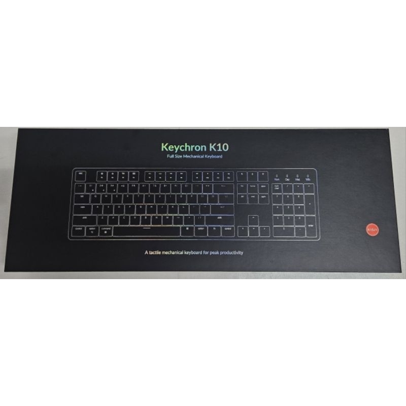 keychron K10（旋彩RGB.熱插拔.鋁合金邊框.紅軸）