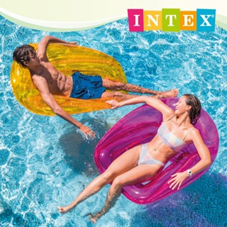 【INTEX】時尚充氣水上躺椅/浮排/泳圈/水上沙發/飄飄河 適用12歲+ 紅/桔/綠色 (56802)