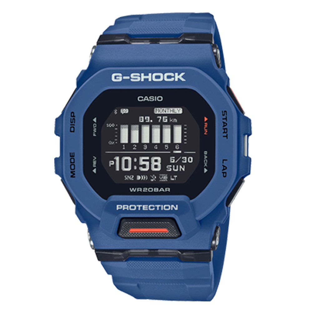 時計屋 G-SHOCK GBD-200-2 電子錶 計步功能 運動訓練 藍牙連線 膠質錶帶 GBD-200