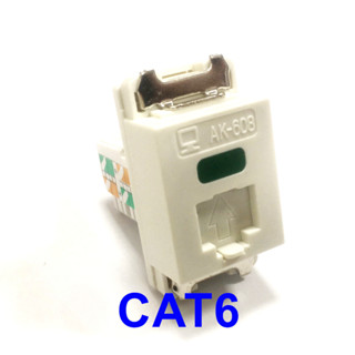 [含發票]AK-608卡式資訊插座 CAT6 愛哥華50U 網路壁座