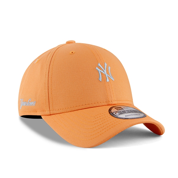 【NEW ERA】MLB NY 紐約 洋基 橙色 銀字 老帽 限量 9FORTY 潮流【ANGEL NEW ERA】