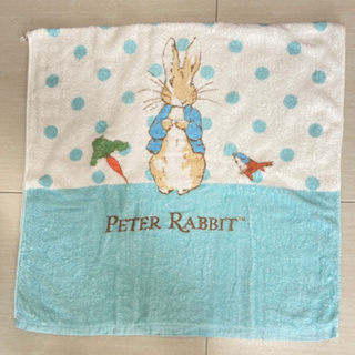 【二手】 藍色 圓點 兔子 毛巾 毛巾被 童包巾 洗澡巾 浴巾