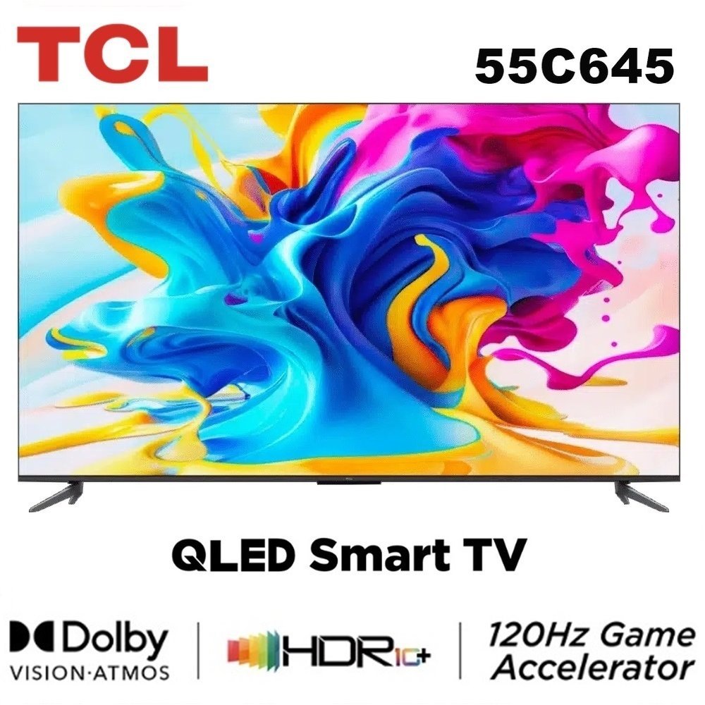 十倍蝦幣【TCL】55吋 4K QLED 120Hz DLG量子智能連網液晶電視 55C645 送基本安裝