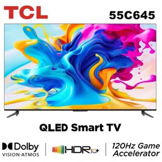 十倍蝦幣【TCL】55吋 4K QLED 120Hz DLG量子智能連網液晶電視 55C645 送基本安裝