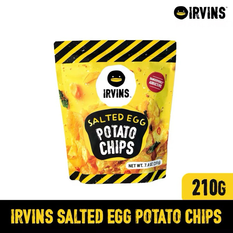 🇸🇬新加坡 IRVINS 歐文斯 🥔鹹蛋薯片/鹹蛋洋芋片/鹹蛋黃薯片「大包裝」210公克