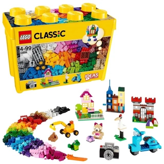 &lt;頑聚殿&gt; 正版樂高 LEGO 10698 大型創意拼砌盒桶 全新現貨