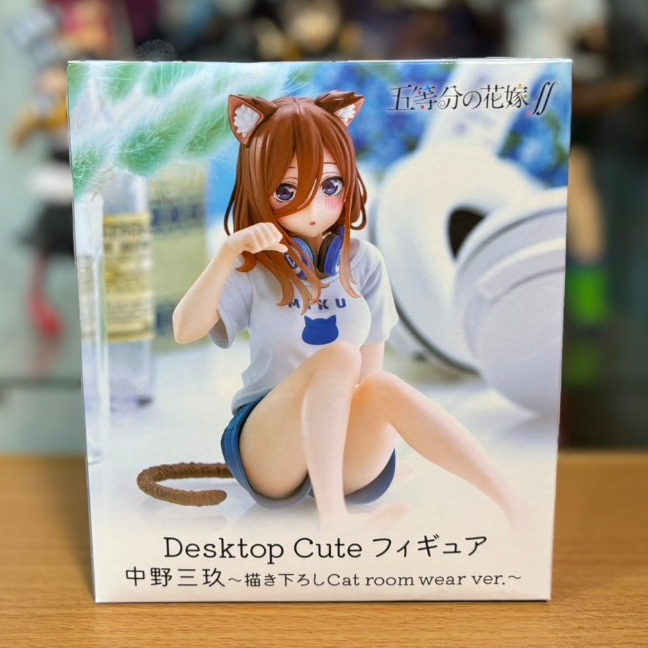 正版 日版 TAITO 五等分的新娘 中野三玖 Desktop Cute 貓耳 貓咪 居家服 五等分的花嫁 景品 公仔