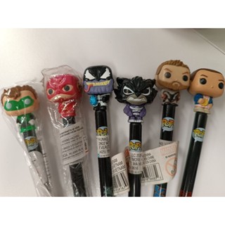全新 正版 Funko 原子筆 黑色 造型 公仔 DC 漫威 猛毒 怪奇物語 閃電俠 綠光戰警 復仇者聯盟 綠燈俠 英雄