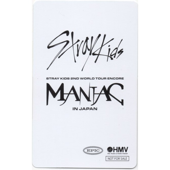 YU🌹現貨/HMV特典小卡 STRAY KIDS 2ND 世界巡迴演唱會 ENCORE IN JAPAN MANIAC