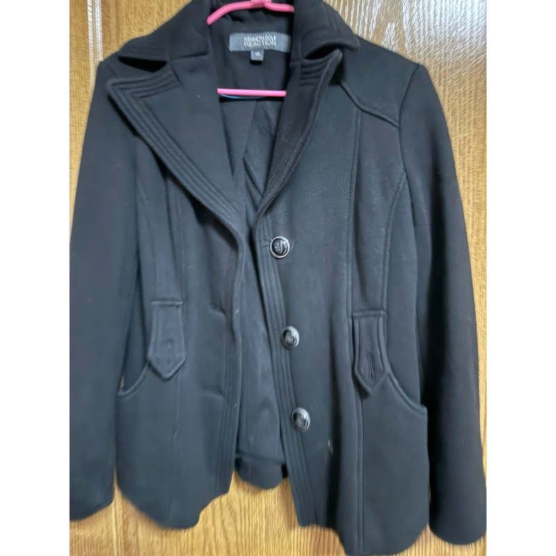 黑色棉質西裝外套 （缺3釦）L~小XL 可 （好市多購入）