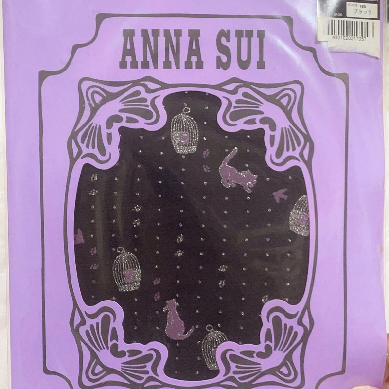 ANNA SUI全新日本製造型褲襪（金蔥貓咪）