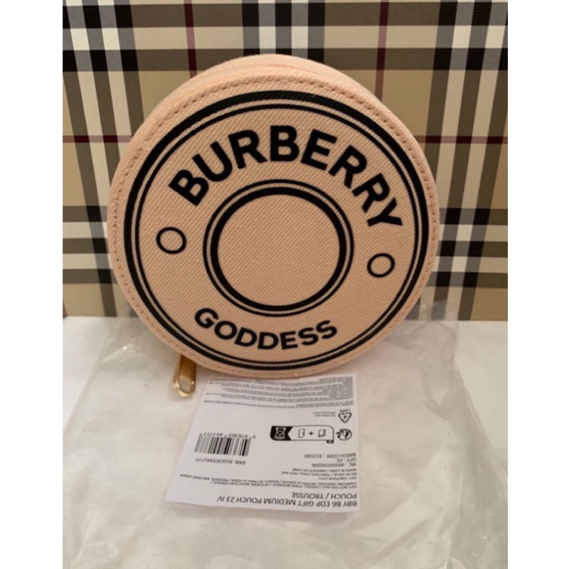 Burberry 圓餅飾品收納包🙋Burberry 贈禮；可兩側自加扣環斜背⋯（如圖！）