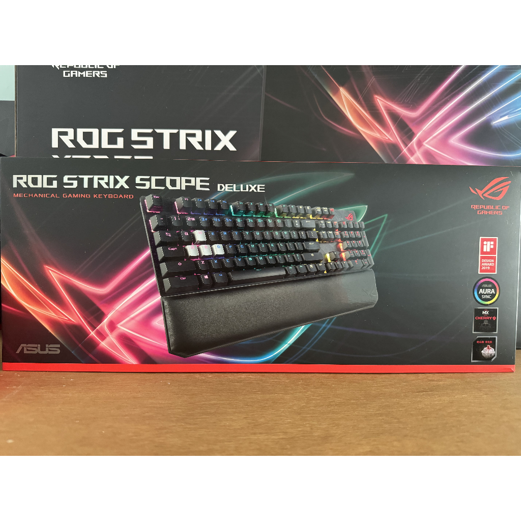 ROG Strix Scope Deluxe 鍵盤 紅軸 附磁吸腕墊