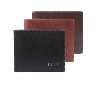 【ELLE HOMME】ELLE皮夾上翻3窗格ELLE精緻牛皮短夾/皮夾/男夾(黑、深咖啡、淺咖啡色) 背包族