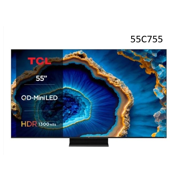 ✿聊聊最便宜✿全台配裝✿全新未拆箱 55C755【TCL】55吋 4K LED  GoogleTV 智能連網電視