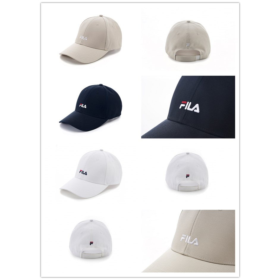 琳~FILA 男女帽子 六片帽 棒球帽 黑HTY-1000-BK 奶茶色HTY-1000-IV 白HTY-1000-WT