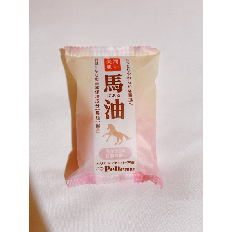 日本熱銷的Pelican 馬油潤澤美膚手工皂 80g包裝