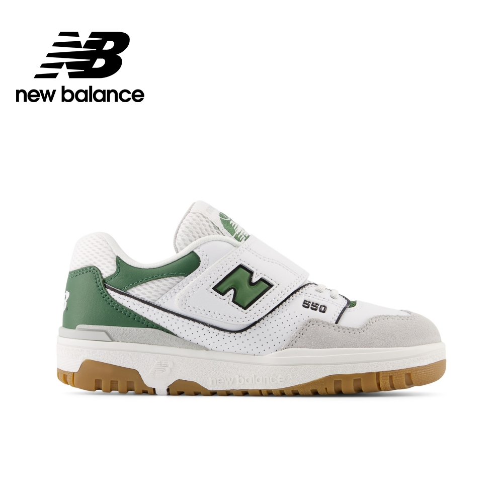 【New Balance】 NB 童鞋_中性_白綠灰_PHB550SD-M楦 550