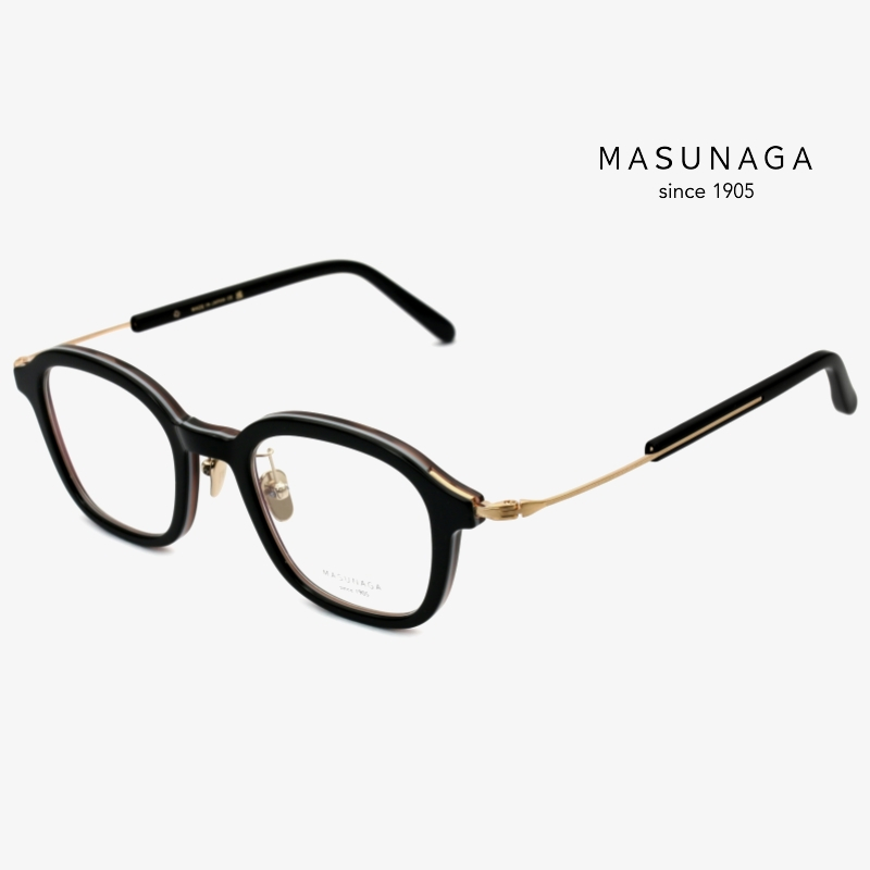 MASUNAGA GMS-125 增永眼鏡｜日本手作純鈦潮流個性透明小臉全框眼鏡 男生女生品牌眼鏡框【幸子眼鏡】