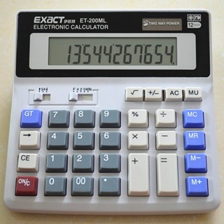 伊若特 ET-200ML電腦按鍵計算器 財務金融銀行鍵盤電子計算機 鍵盤計算機 太陽能計算機