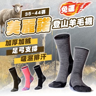 【蝦皮隔日配】美麗諾羊毛襪 登山襪 中筒滑雪襪 雪襪 滑雪羊毛襪 防寒 加厚 防震 吸濕 襪子 D0305003