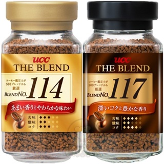 *貪吃熊*日本原裝 日本 UCC 咖啡 精緻即溶咖啡 玻璃罐裝即溶咖啡 117咖啡 114咖啡 咖啡