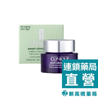 CLINIQUE 倩碧 天才超緊無痕眼霜 15ml【新高橋藥局】眼霜 抗皺 保濕 撫紋