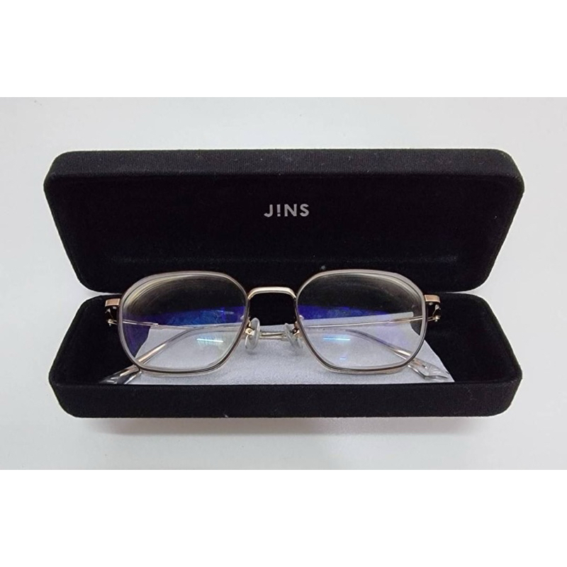二手Jins 女用鏡框Fashionable Literary Metal Glasses Frame