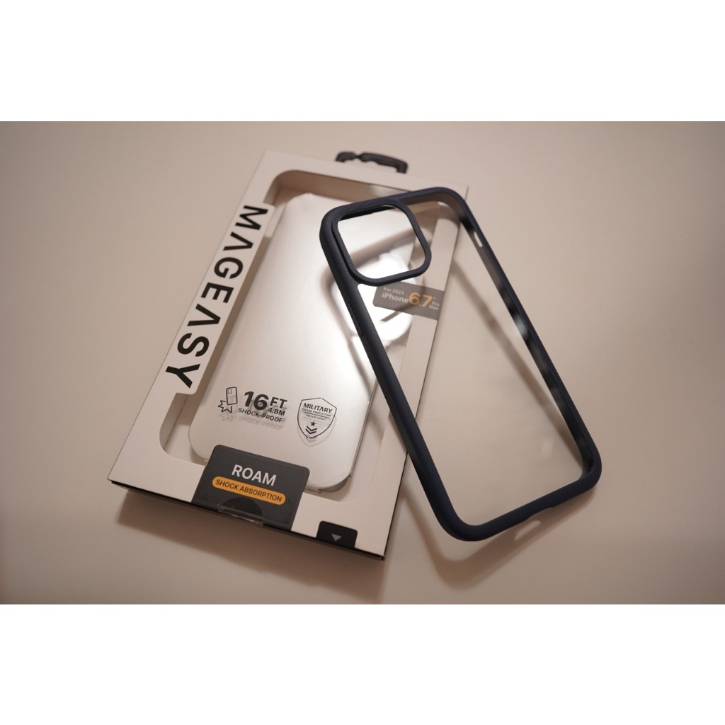【 王阿姨二手店】MAGEASY ROAM iPhone 15 Pro Max 超軍規防摔手機殼