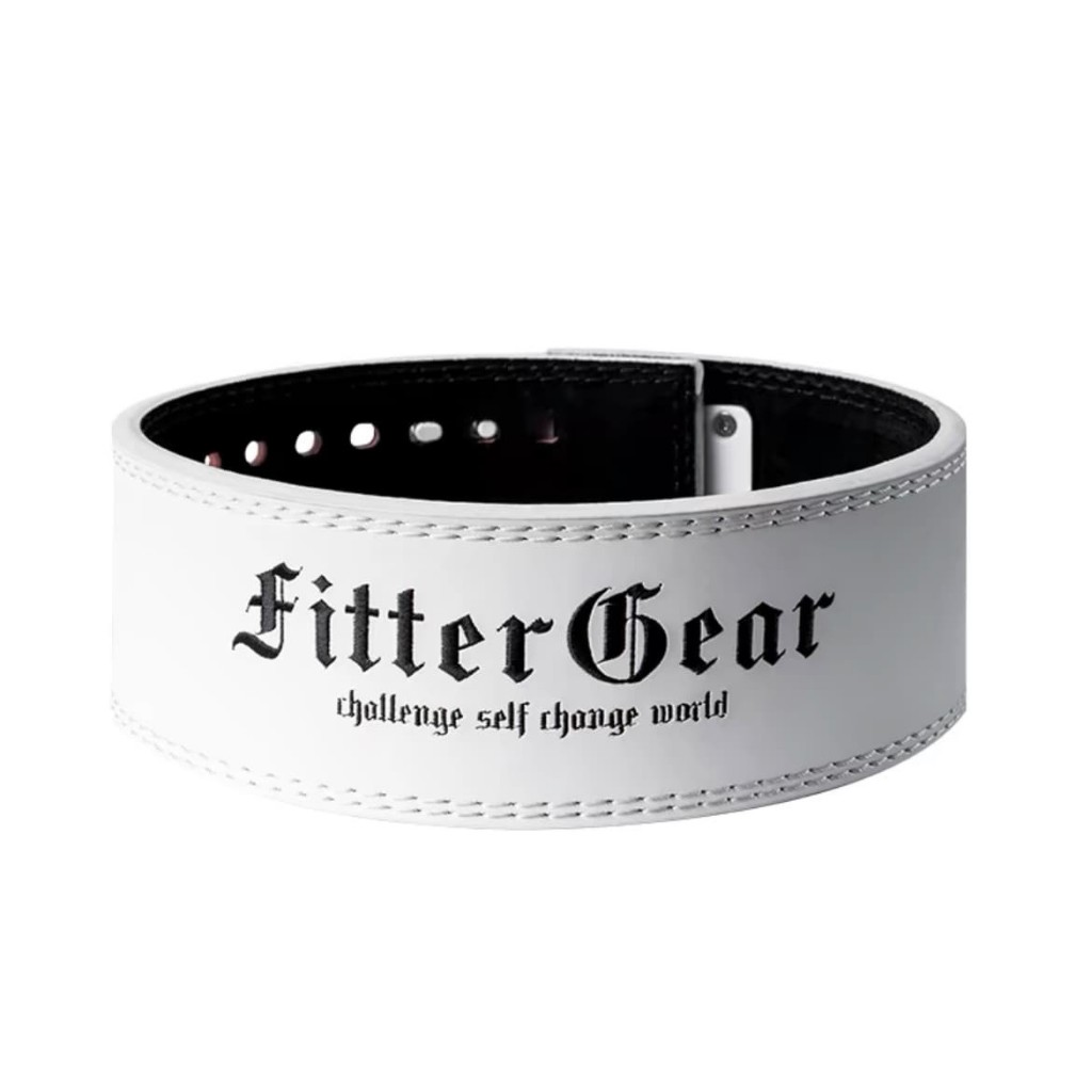 【FITTERGEAR】歌德健力式牛皮快扣腰帶（快扣 專業 大重量 訓練硬拉 舉重 深蹲 牛皮護腰 高質感）