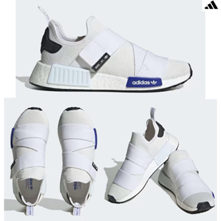 Adidas 白色 7號 繃帶鞋+NMD的結合 免綁鞋帶 沒有鞋盒