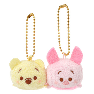 迪士尼 Disney Tsum Tsum 小熊維尼和小豬毛絨鑰匙圈 日本官店商品 全新現貨